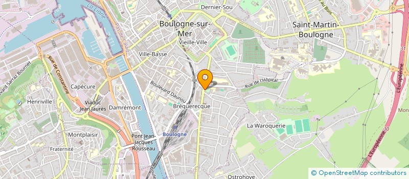 localisation de l'entreprise MADAME M MARTEL  BOULOGNE-SUR-MER