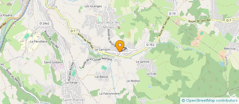 localisation de l'entreprise MADAME M MORVENT  SOURCIEUX-LES-MINES