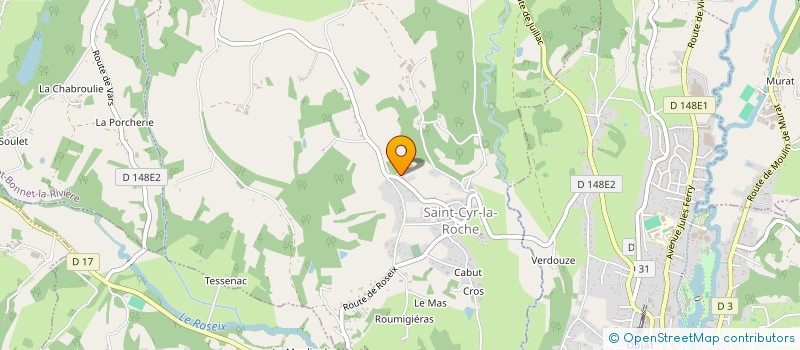 localisation de l'entreprise MADAME M MOUNIER  VOUTEZAC