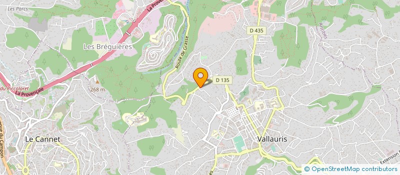 localisation de l'entreprise MADAME M-NOELLE PINAULT à VALLAURIS