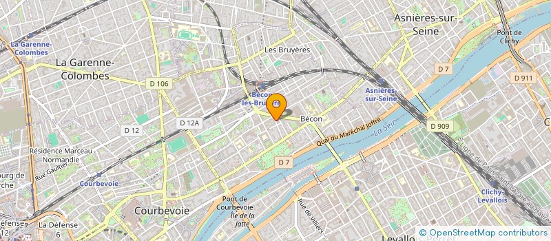 localisation de l'entreprise MADAME M PONTBRIAND à COURBEVOIE
