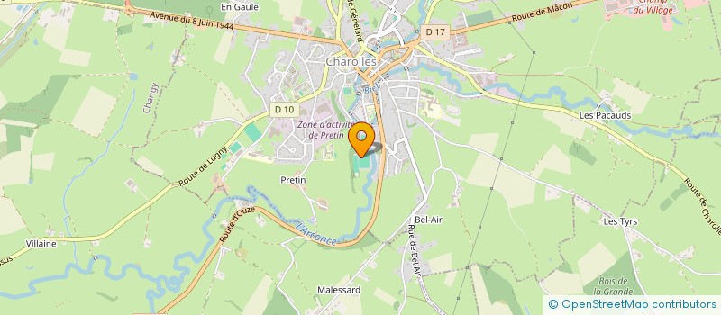 localisation de l'entreprise MADAME M PRAT-CARRABIN  VENDENESSE-LES-CHAROLLES