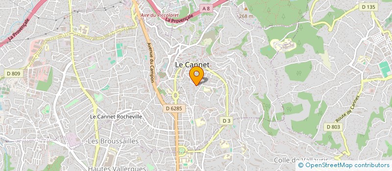 localisation de l'entreprise MADAME M QUEMREL à LE CANNET