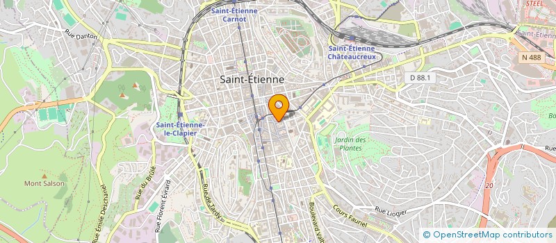localisation de l'entreprise MADAME M STECLIN à SAINT-ETIENNE