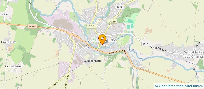 localisation de l'entreprise MADAME M-TH LAMOTTE à LA FERTE-GAUCHER