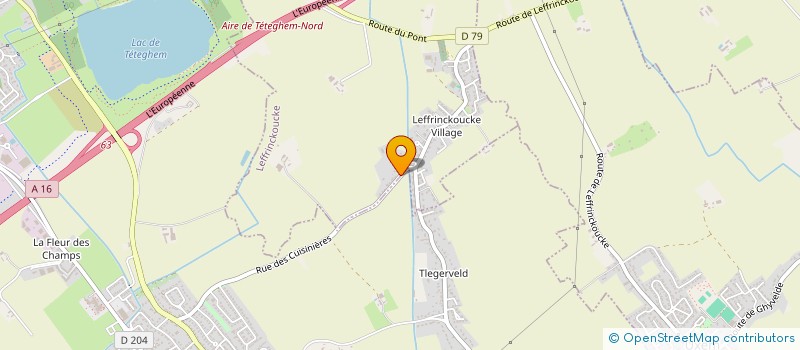 localisation de l'entreprise MADAME M-THERESE VANDERHAEGHE  LEFFRINCKOUCKE