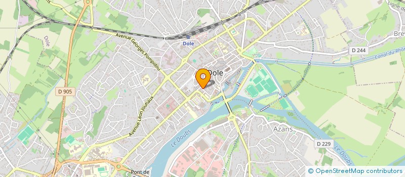localisation de l'entreprise MADAME M TINET à DOLE