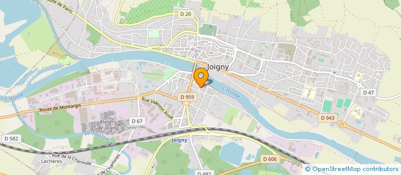 localisation de l'entreprise MADAME M VACQUIER à JOIGNY