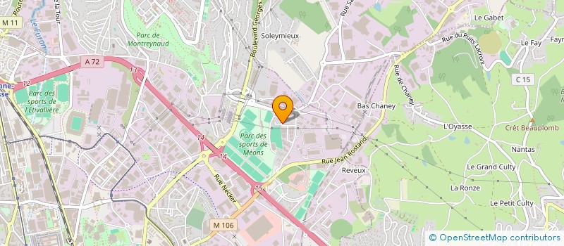 localisation de l'entreprise MADAME M VVE BEYSSAC à SAINT-ETIENNE