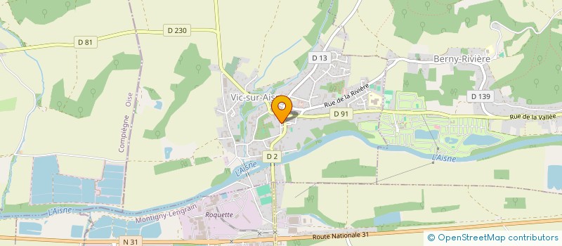 localisation de l'entreprise MADAME M WESTFALL à VIC-SUR-AISNE