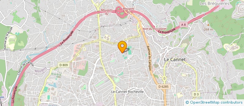 localisation de l'entreprise MADAME MA SSA DJEMILA BRAHIMI à LE CANNET