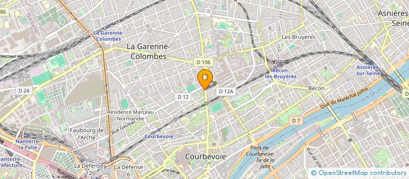 localisation de l'entreprise MADAME MAAIKA GWOZDZ à COURBEVOIE