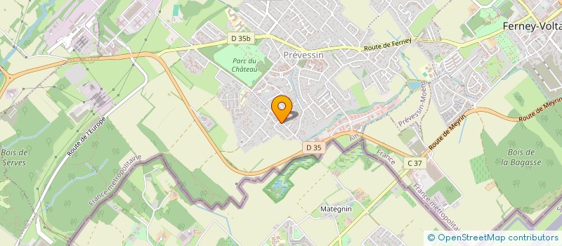 localisation de l'entreprise MADAME MABEL CONTRERAS JARA  PREVESSIN-MOENS