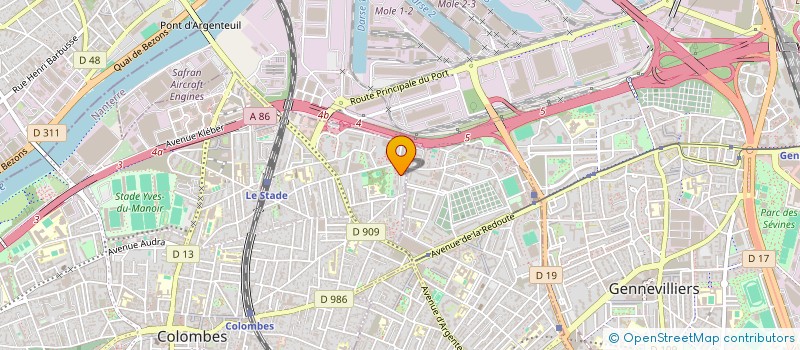 localisation de l'entreprise MADAME MABINDOU COULIBALY  COLOMBES