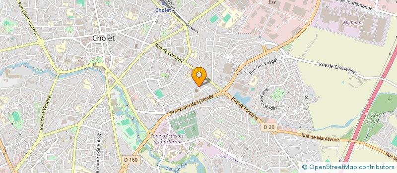 localisation de l'entreprise MADAME MABROUKA DIABI à CHOLET