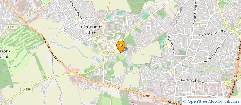 localisation de l'entreprise MADAME MADALENA DA SILVA JORDAO MARTINS à LA QUEUE-EN-BRIE