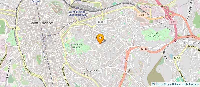 localisation de l'entreprise MADAME MADALINA-ANDREEA IUGA  SAINT-ETIENNE