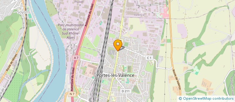 localisation de l'entreprise MADAME MADALINA CAZAN  PORTES-LES-VALENCE