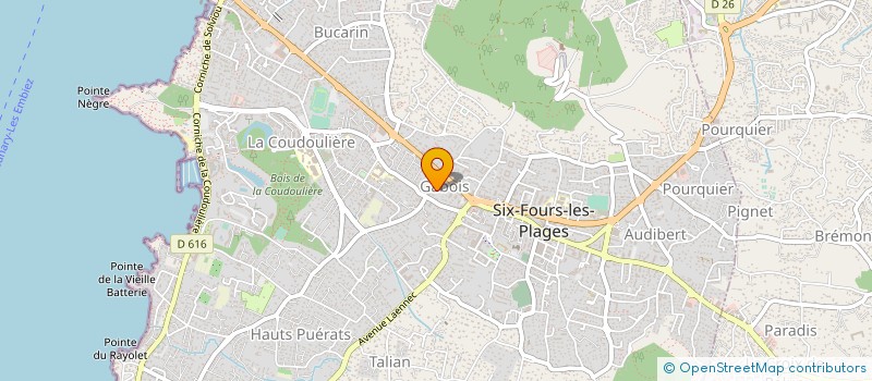 localisation de l'entreprise MADAME MADDLY GALAND à SIX-FOURS-LES-PLAGES
