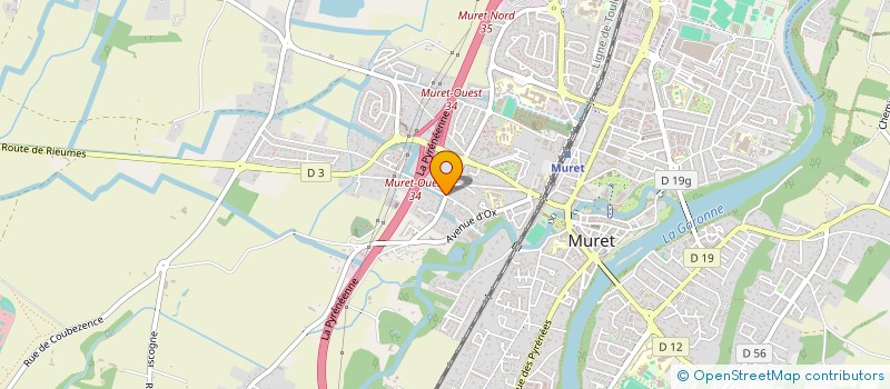 localisation de l'entreprise MADAME MADDY EDMOND  MURET