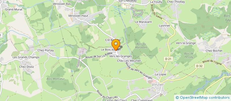 localisation de l'entreprise MADAME MADDY POTET  VINZIER