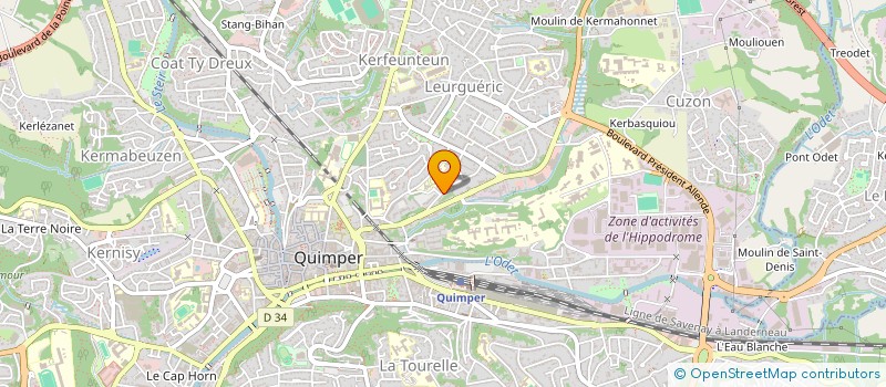 localisation de l'entreprise MADAME MADDY ROMAGNE à QUIMPER