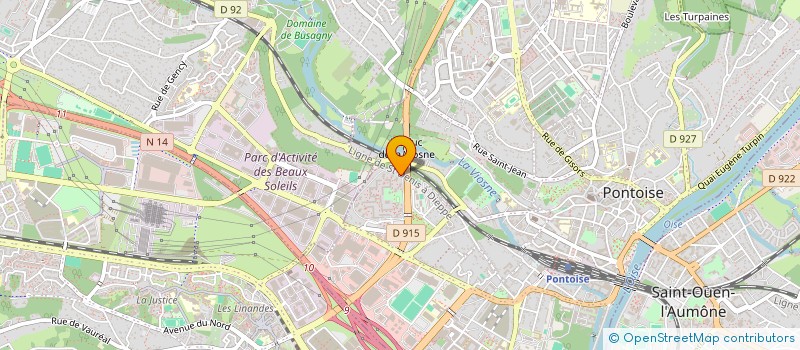 localisation de l'entreprise MADAME MADDY YETENA DJOMBI  PONTOISE