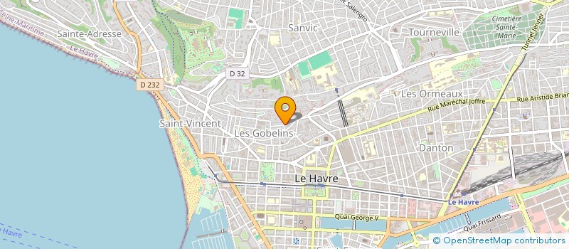 localisation de l'entreprise MADAME MADELEINE ALLIX  LE HAVRE