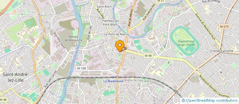 localisation de l'entreprise MADAME MADELEINE ANTOINE  MARCQ-EN-BARUL