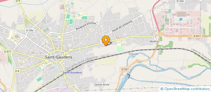 localisation de l'entreprise MADAME MADELEINE ARIELLE ABOMO  SAINT-GAUDENS