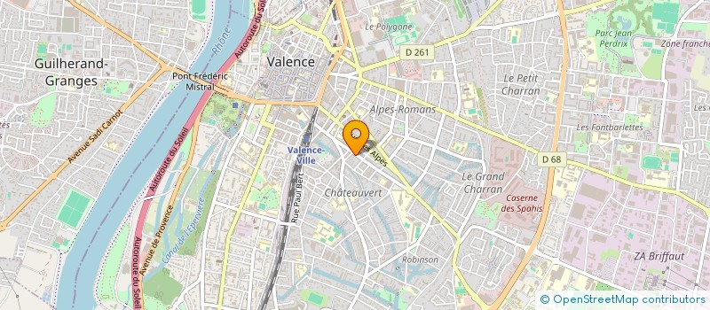 localisation de l'entreprise MADAME MADELEINE ARNAUD  VALENCE