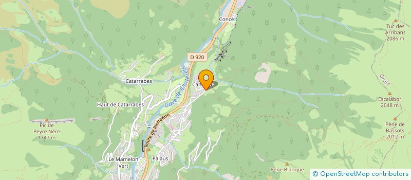 localisation de l'entreprise MADAME MADELEINE ARRIBET  CAUTERETS