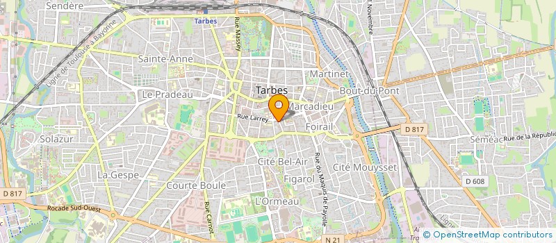 localisation de l'entreprise MADAME MADELEINE AUFRERE  TARBES