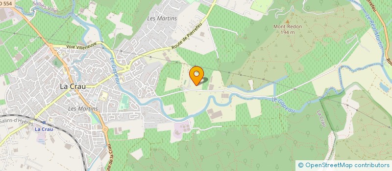 localisation de l'entreprise MADAME MADELEINE AURIC  LA CRAU