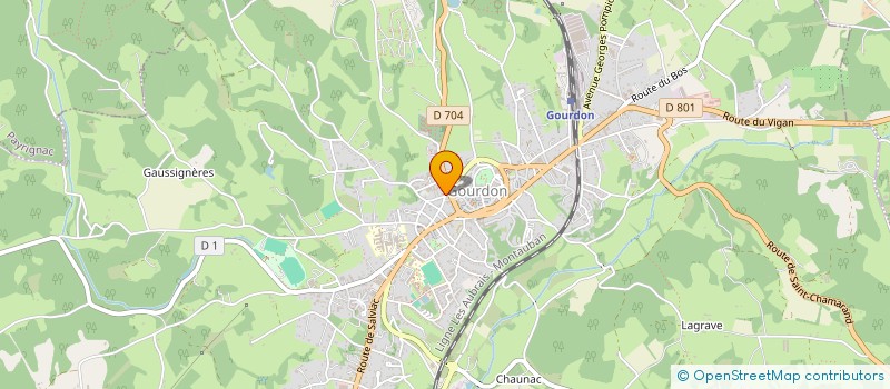 localisation de l'entreprise MADAME MADELEINE AYZAC  GOURDON