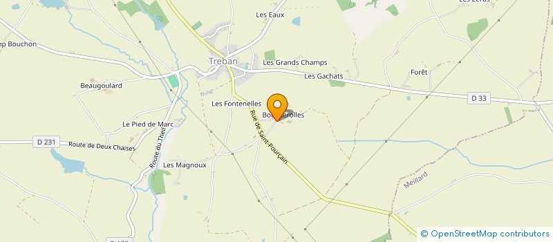 localisation de l'entreprise MADAME MADELEINE BARATHON à DEUX-CHAISES