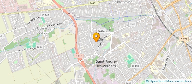 localisation de l'entreprise MADAME MADELEINE BEAU  SAINT-ANDRE-LES-VERGERS