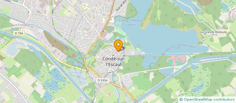 localisation de l'entreprise MADAME MADELEINE BEAURY  CONDE-SUR-L'ESCAUT