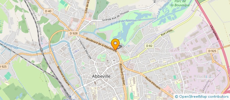 localisation de l'entreprise MADAME MADELEINE BECQUET à ABBEVILLE