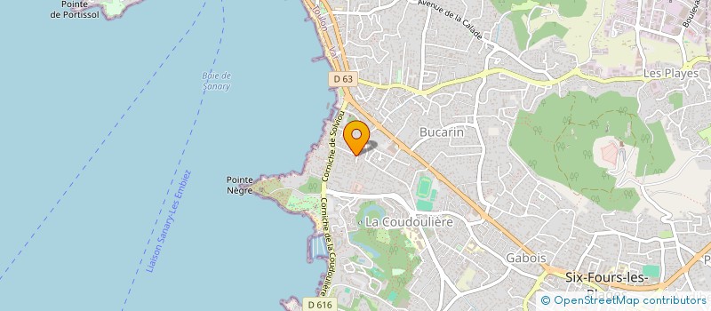 localisation de l'entreprise MADAME MADELEINE BENDJEBBAR à SIX-FOURS-LES-PLAGES