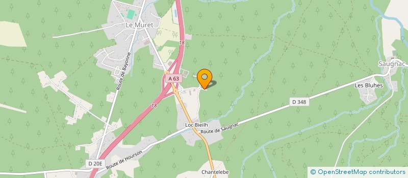 localisation de l'entreprise MADAME MADELEINE BERTRANDE  BELHADE