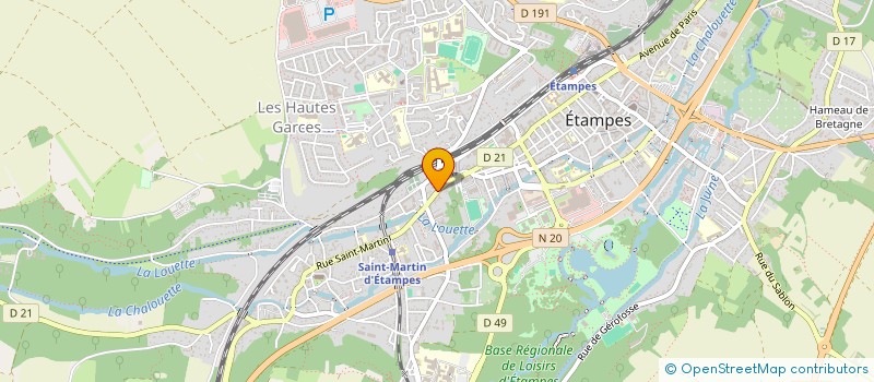 localisation de l'entreprise MADAME MADELEINE BLIN  ETAMPES