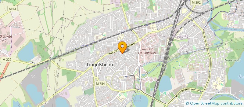 localisation de l'entreprise MADAME MADELEINE BLOCH  LINGOLSHEIM