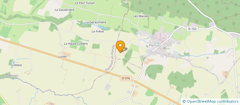 localisation de l'entreprise MADAME MADELEINE BOISGONTIER à DOMFRONT-EN-POIRAIE