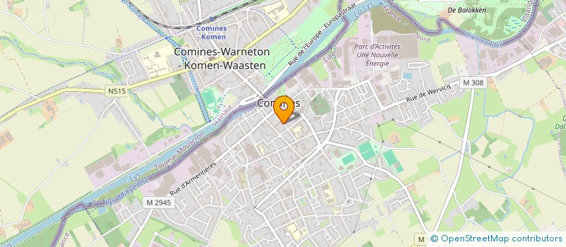 localisation de l'entreprise MADAME MADELEINE BOLLE  COMINES