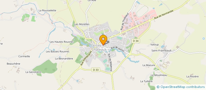 localisation de l'entreprise MADAME MADELEINE BONDIS à LASSAY-LES-CHATEAUX