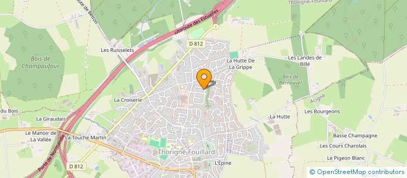 localisation de l'entreprise MADAME MADELEINE BONPUNT à THORIGNE-FOUILLARD