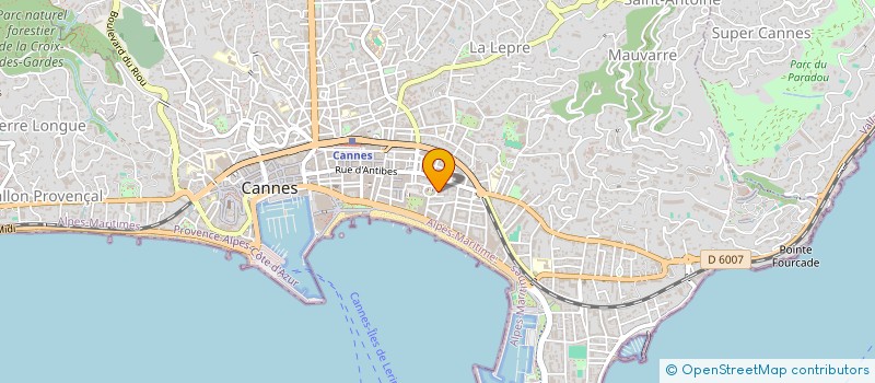localisation de l'entreprise MADAME MADELEINE BOUCHETARD à CANNES