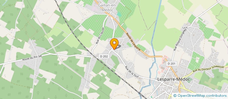 localisation de l'entreprise MADAME MADELEINE BOUDEAU  GAILLAN-EN-MEDOC