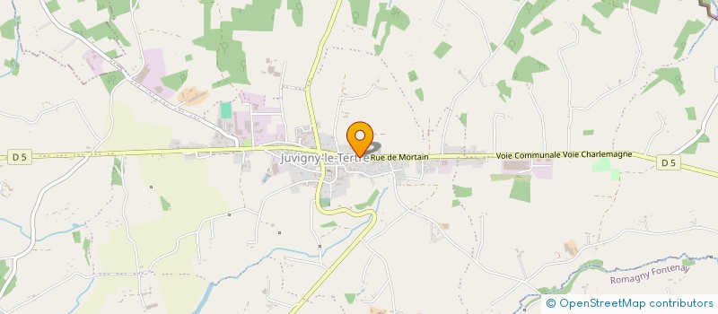 localisation de l'entreprise MADAME MADELEINE BOULANGER  JUVIGNY LES VALLEES